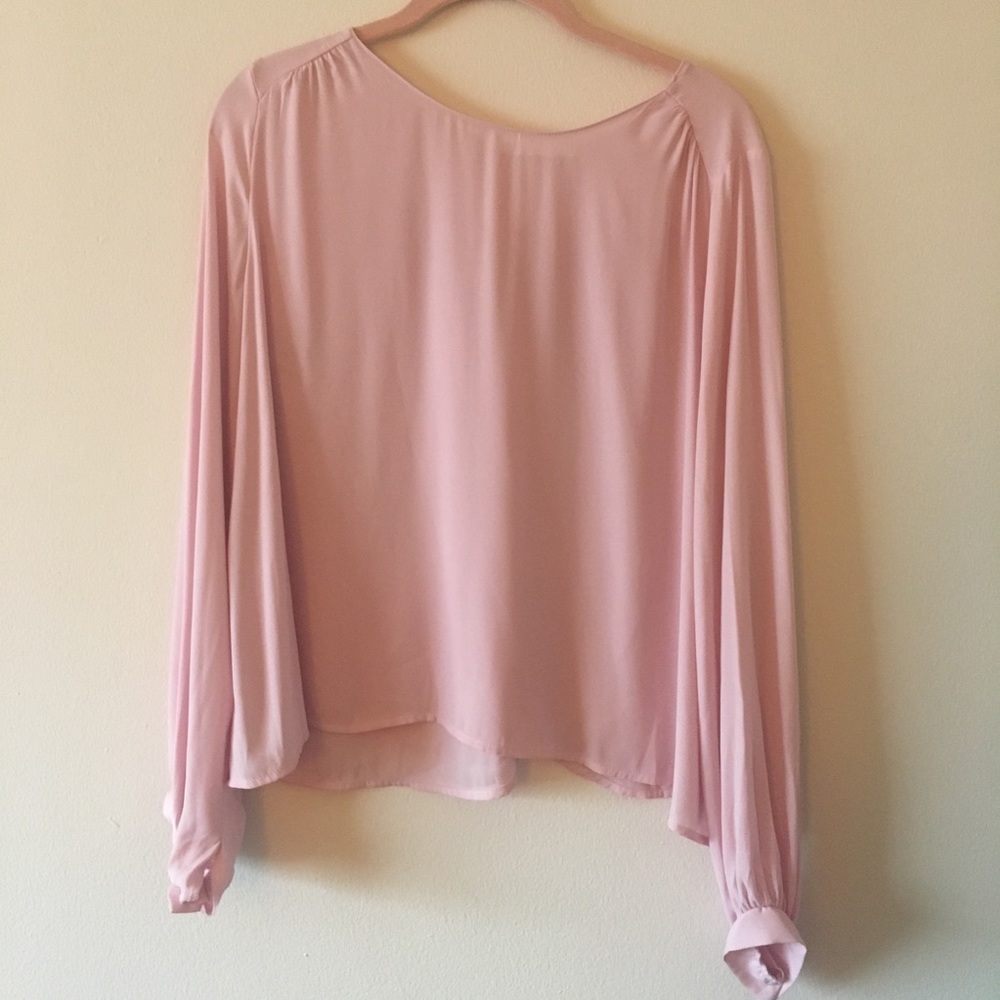 LUSH blush blouse